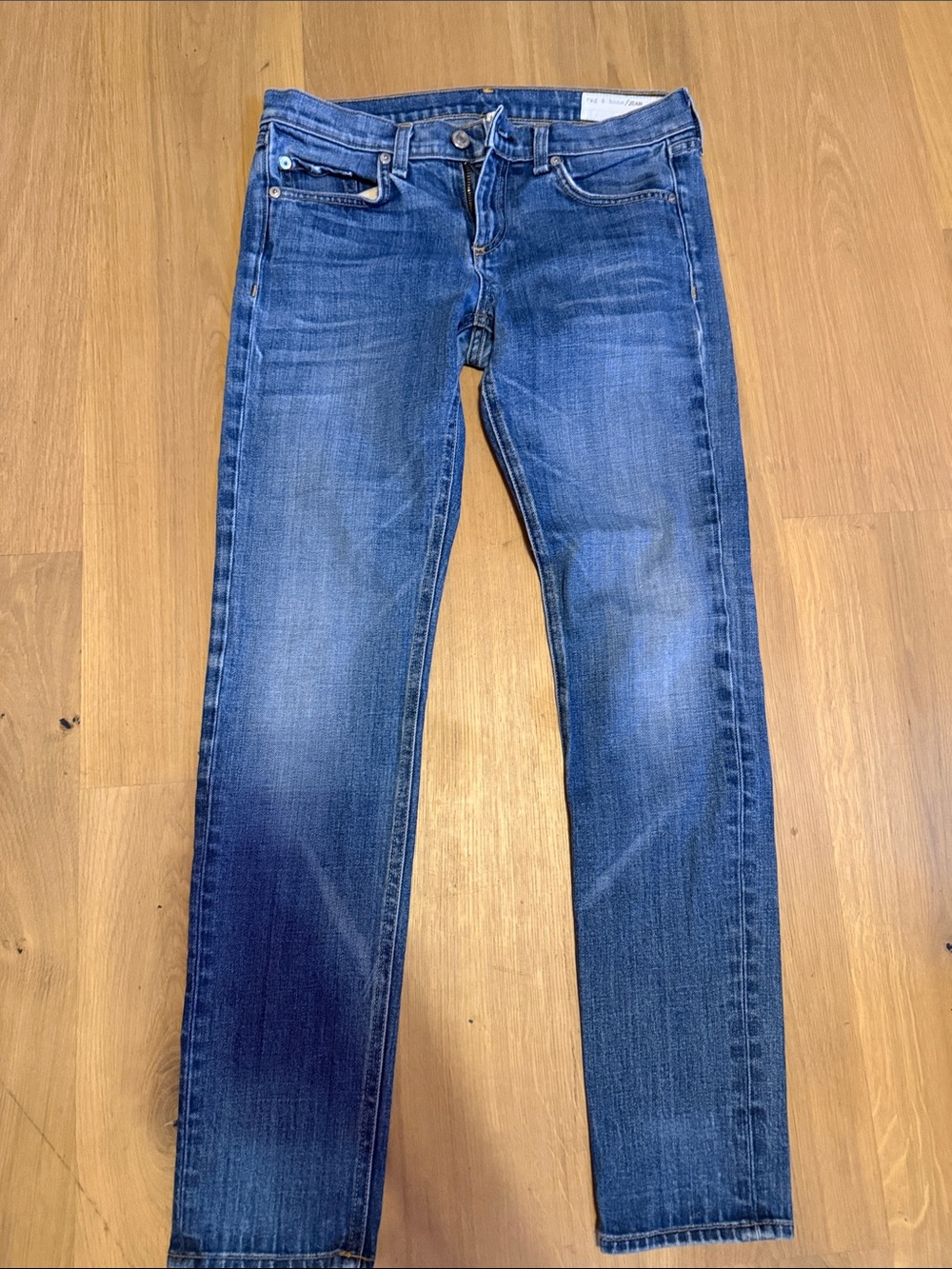AG Adriano Goldschmied Women's Boyfriend Jeans in Indigo Blue